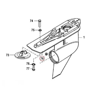 Lower Gear Casing Nut (Part 11-859135) for MerCruiser Alpha