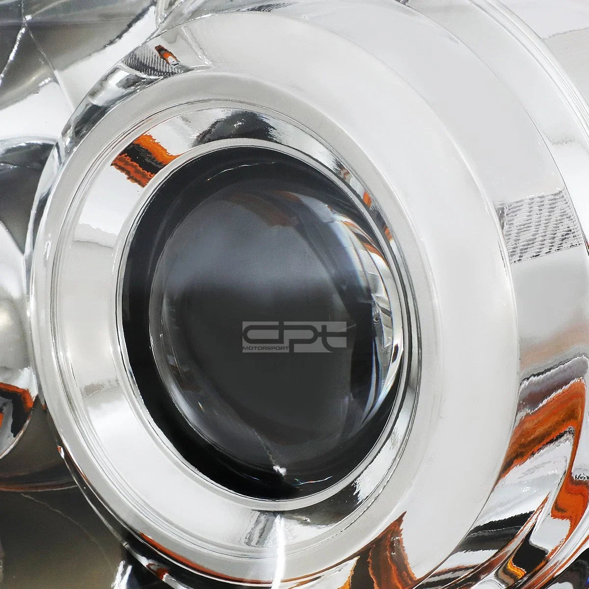 Pair Chrome Housing Amber Corner Projector Headlights for Mazda 3 (2010–2013)