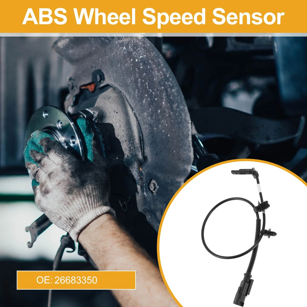 ABS Wheel Speed Sensor No. 26683350 for Buick Lacrosse (2005–2009) Rear Right