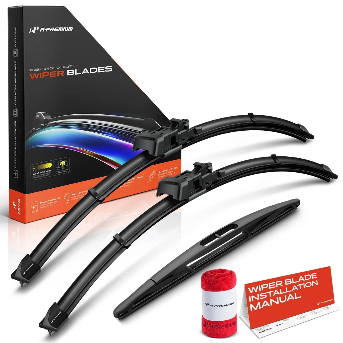 Set of 3 Windshield Wiper Blades for Buick Enclave (2008–2017)