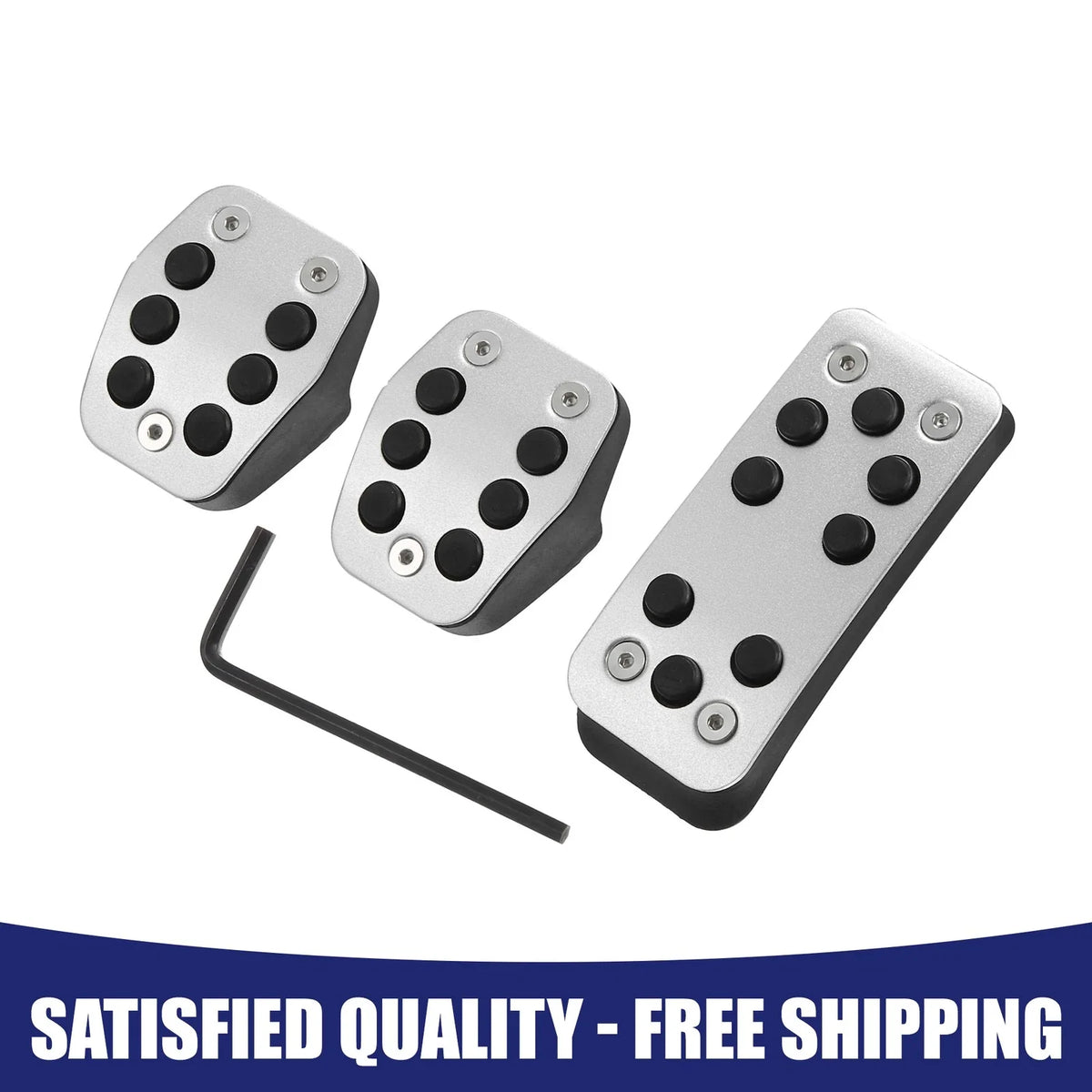 Set of 2 Accelerator Brake Pedal Covers for Ford Focus (2014–2018)
