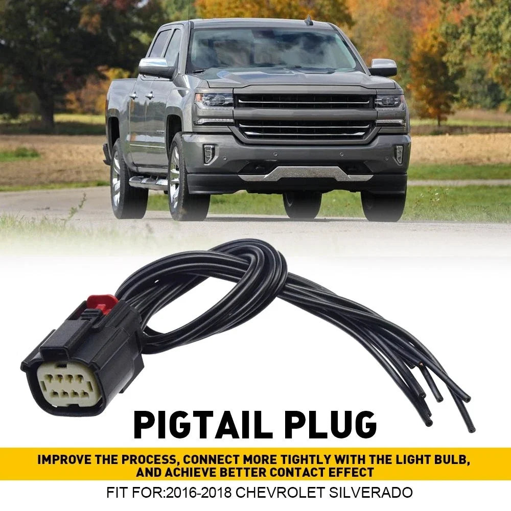 Pigtail Connector Plug for Chevrolet Silverado (2016–2018) Xenon HID LED