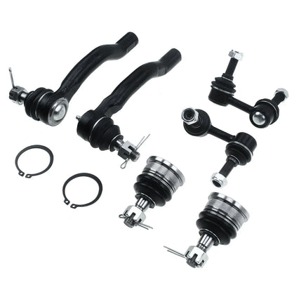 6 Front Ball Joints with Sway Bar Tie Rods for Nissan Frontier Pathfinder