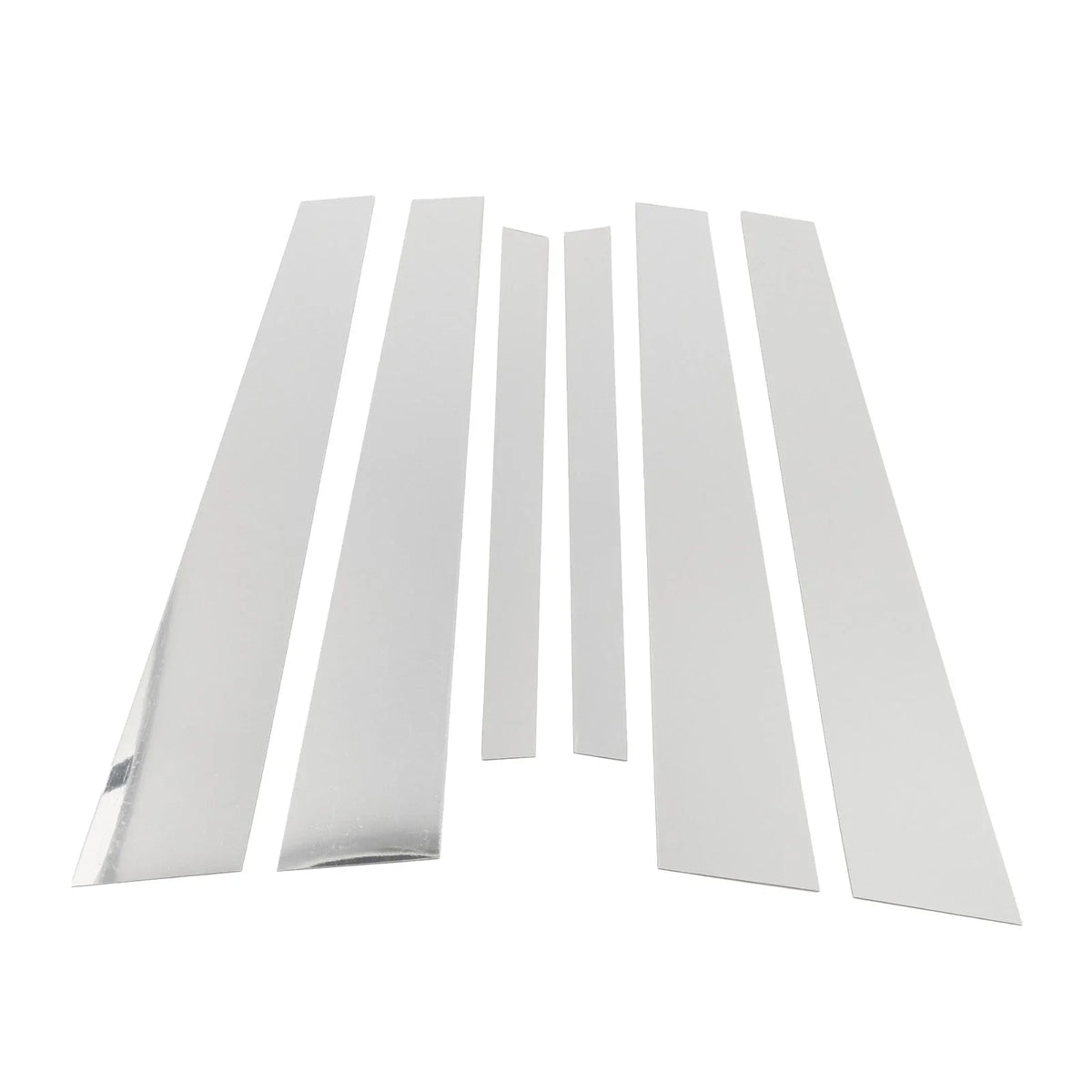 6 Pcs Door Pillar Window Trim for BMW 5-Series (2010–2014) Chrome