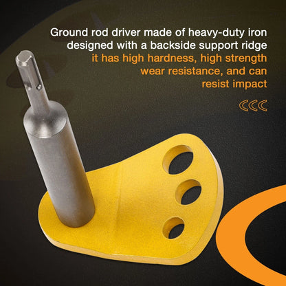Adapter Bits for Ground Rods (5/8, 1/2, 3/4) with SDS Plus Driver