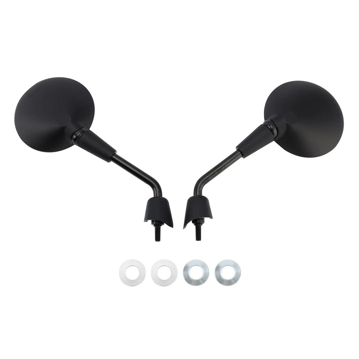 Shorty Black Mirrors Set for Vespa Primavera/Sprint/GTS (50-300)