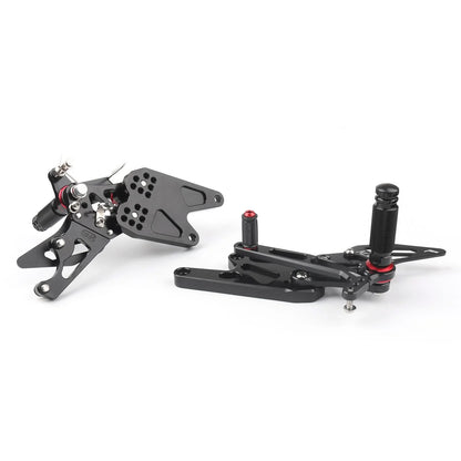Adjustable Rearset Foot Pegs Black for Yamaha MT-03/MT-25 (2015-Present)