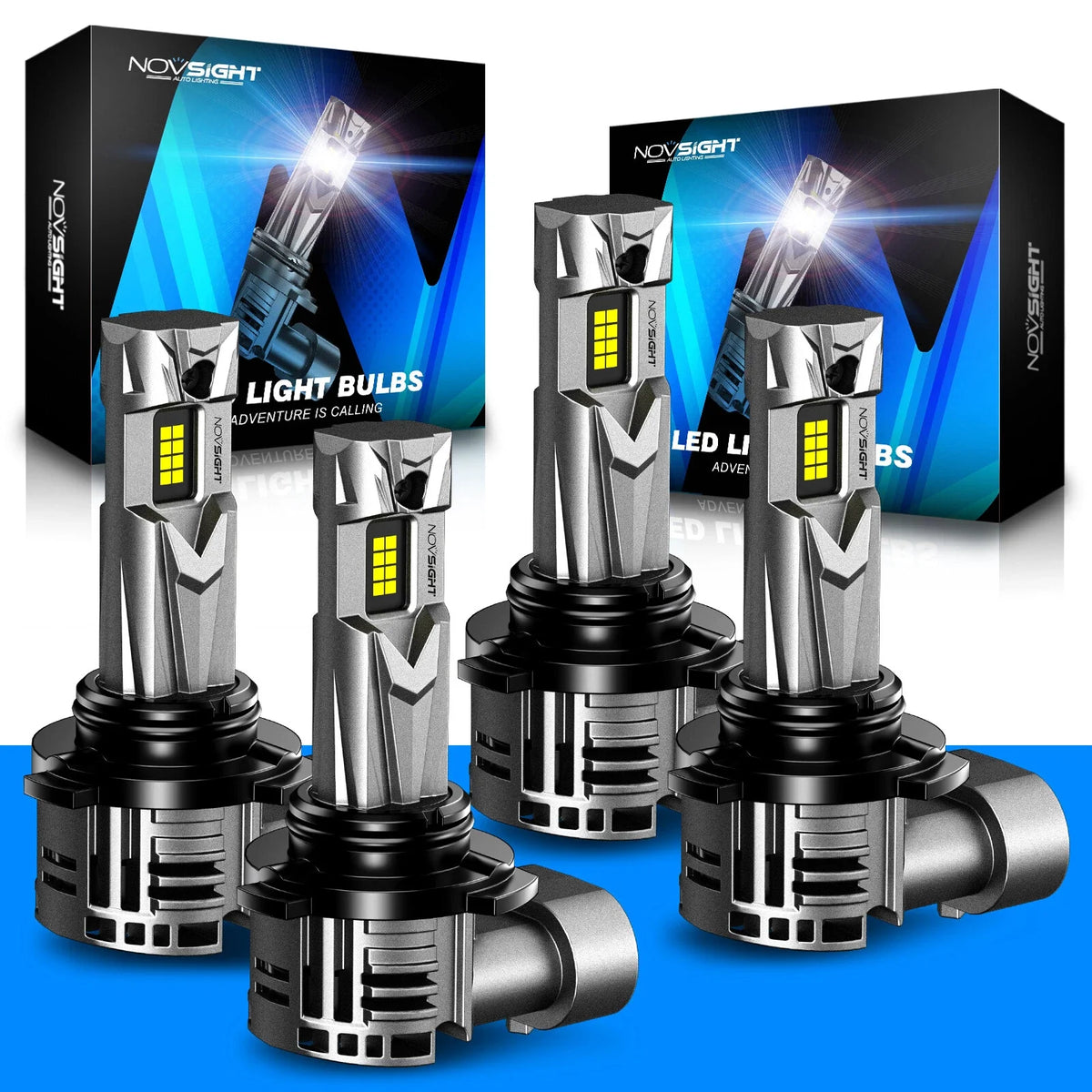 LED Headlight Bulbs 9006 9005 - Set of 4 for Toyota Hilux N70