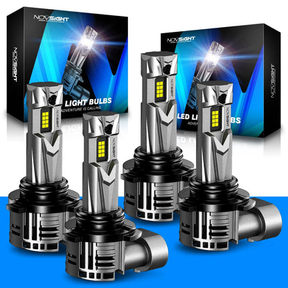 LED Headlight Bulbs 9006 9005 - Set of 4 for Toyota Hilux N70