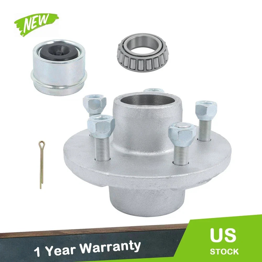 5 Lug Galvanized Fully Greased Bearings for Boat Trailer (3500 lb)