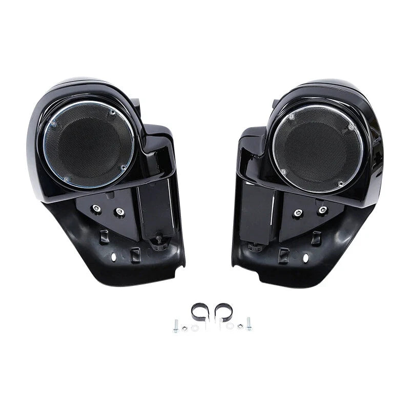 Vented Speaker Pod Engine Guard Bar Lower for Harley Road Glide 2014-2023