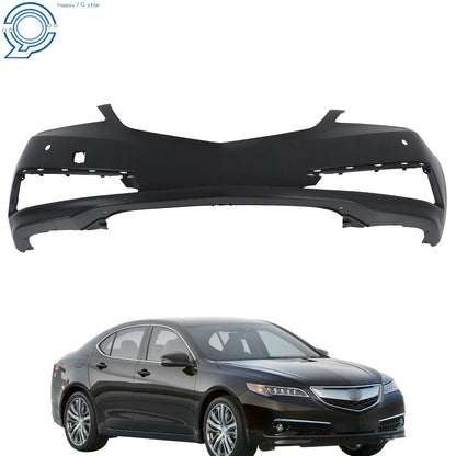 Primed Front Bumper Cover W/ Sensor Holes for 2015-2017 Acura TLX