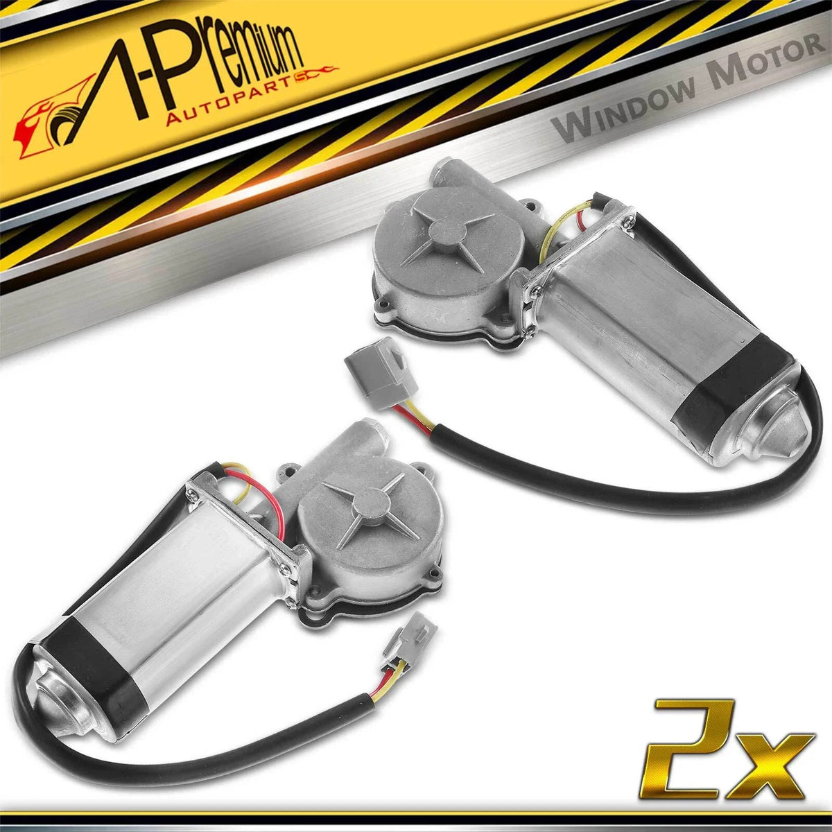 2X Rear Window Motor for Ford Mustang (1984–1993) Convertible
