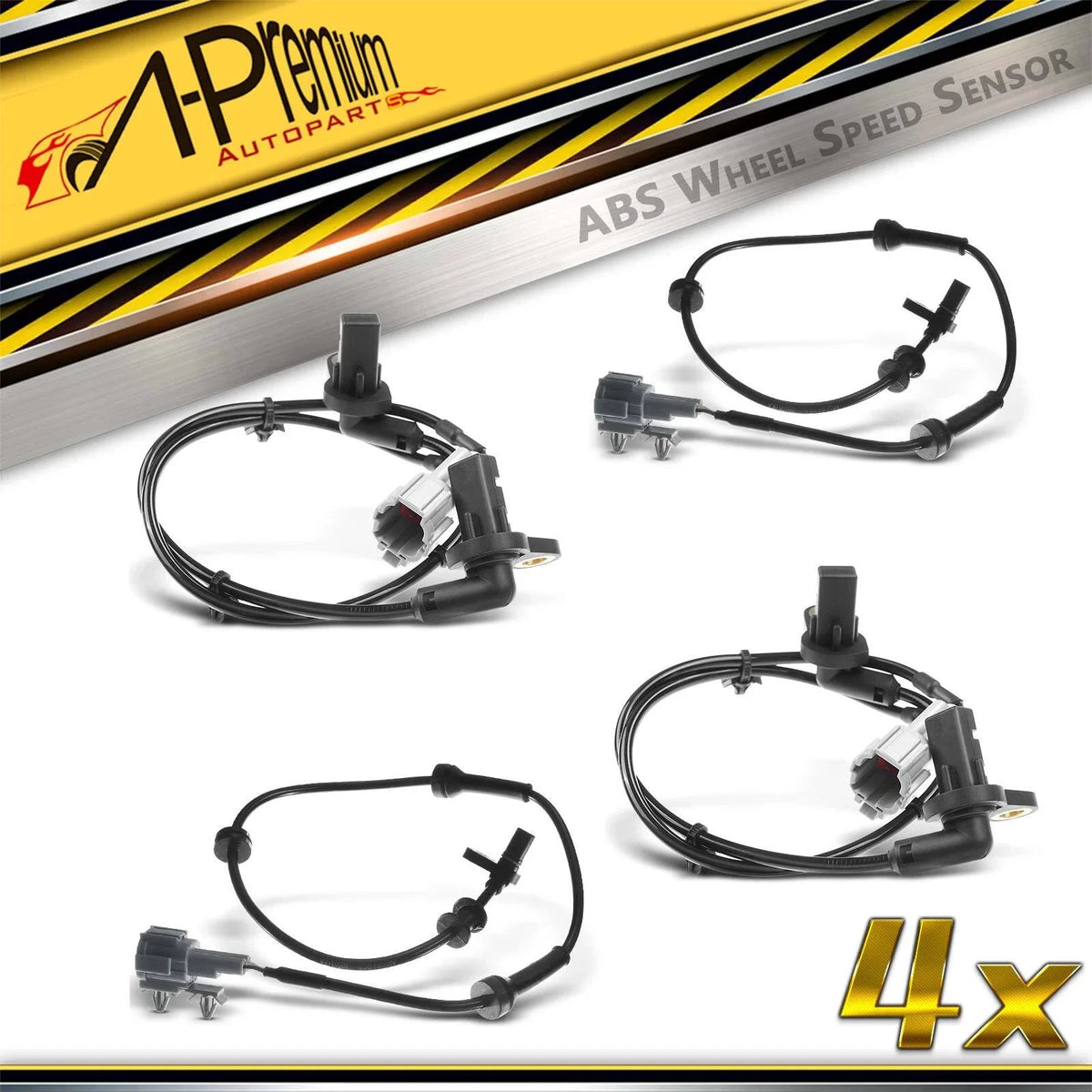Set of 4 ABS Wheel Speed Sensors for Nissan Pathfinder