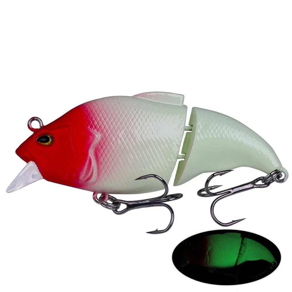 Jointed VIB Lure 12g for Bass Pike Perch Trout (ABS Material)
