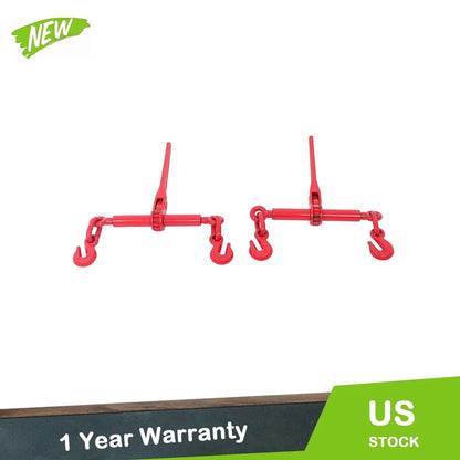 Tie Down Chain Load Binders Set of 2 - 5/16" to 3/8" Ratchet