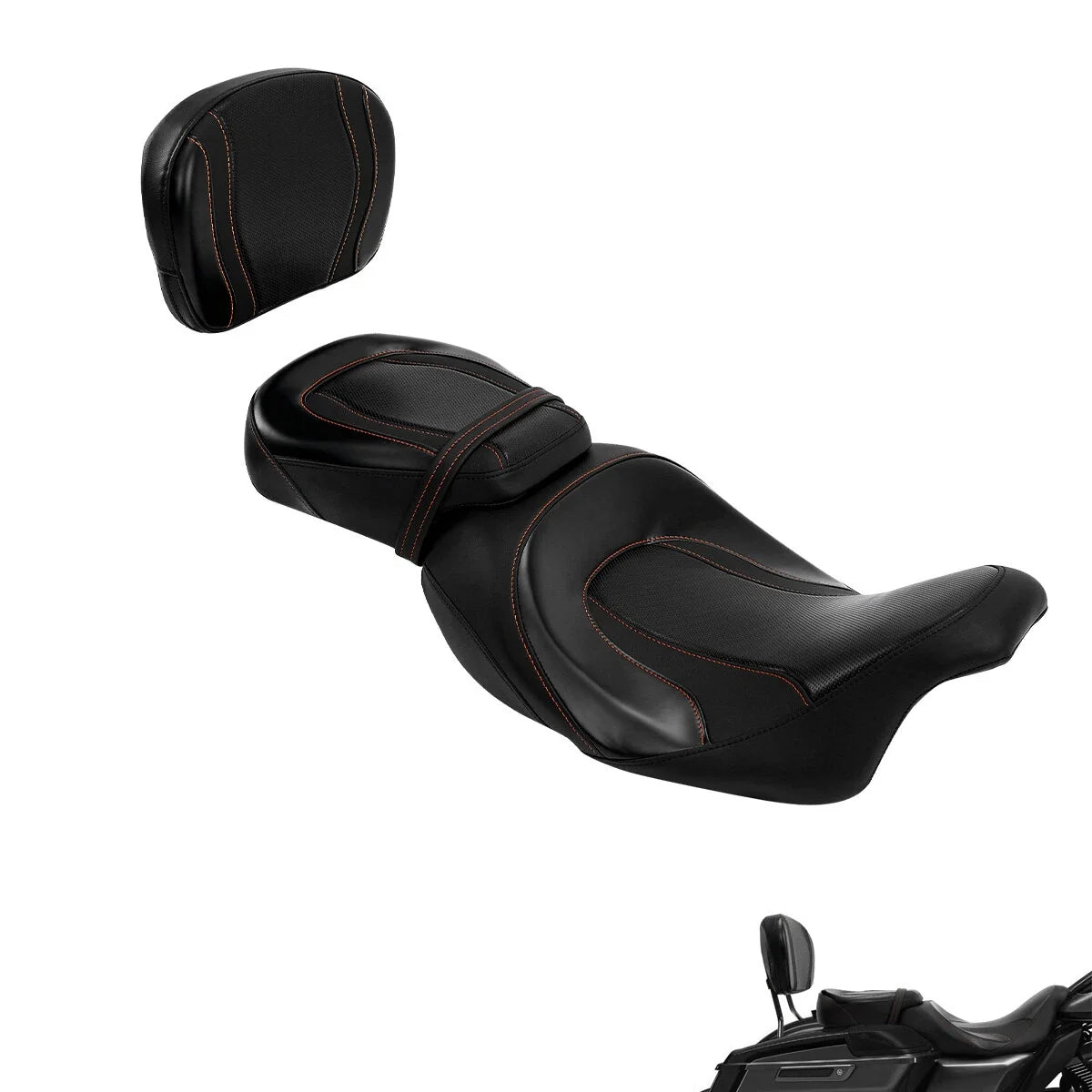 Driver & Passenger Seat Backrest for Harley Road Glide (2009–2023)