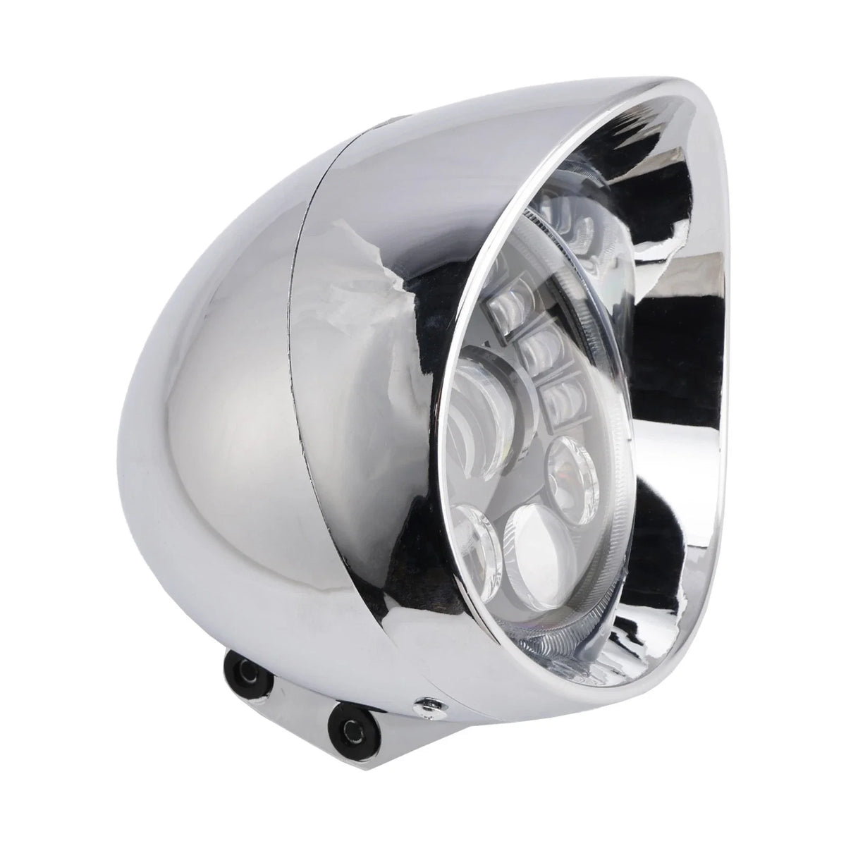 Chrome 5.75" Headlight Spotlight for Universal Motorcycles