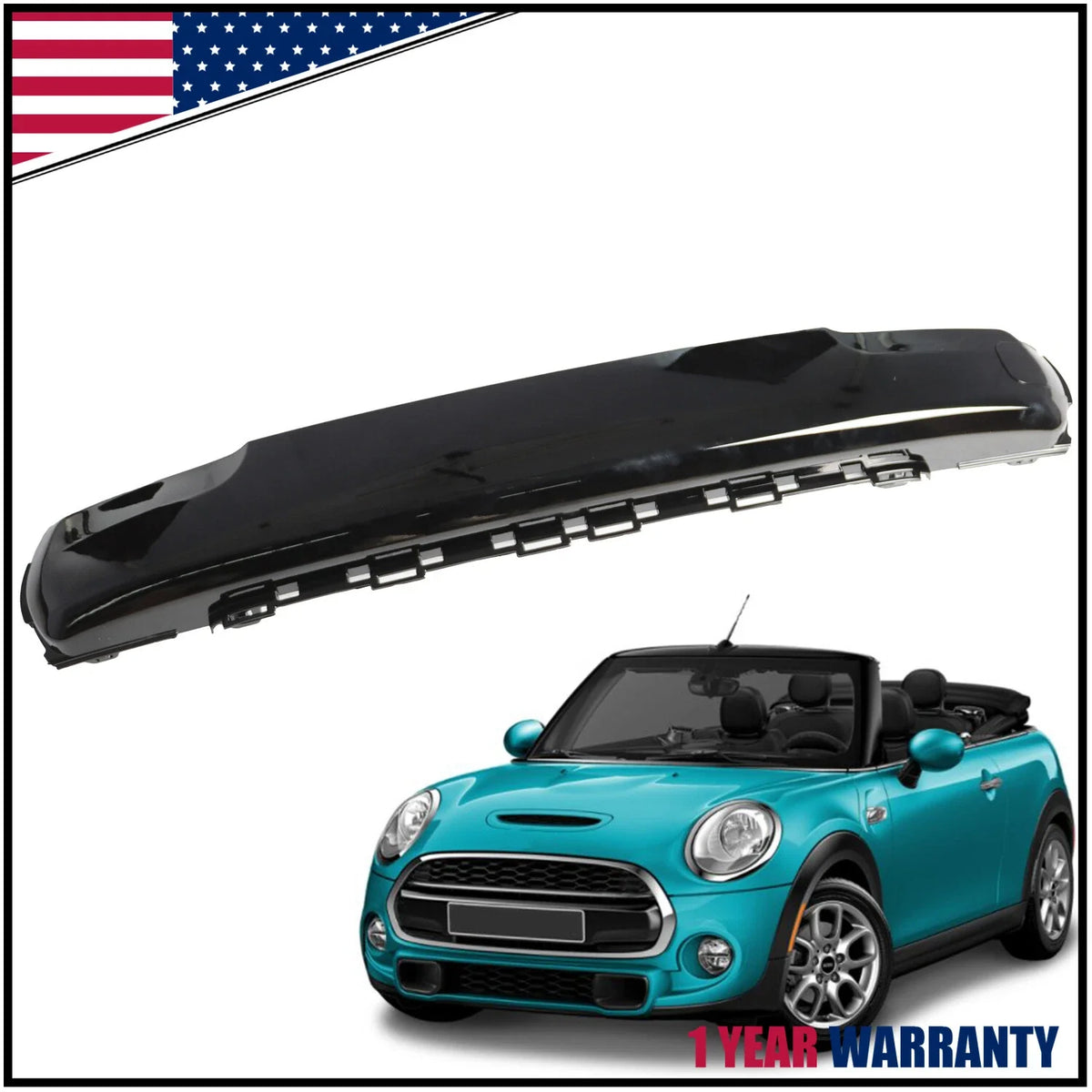 Number Plate Cover for Front Bumper of Mini Cooper 2014–2018 51117337791