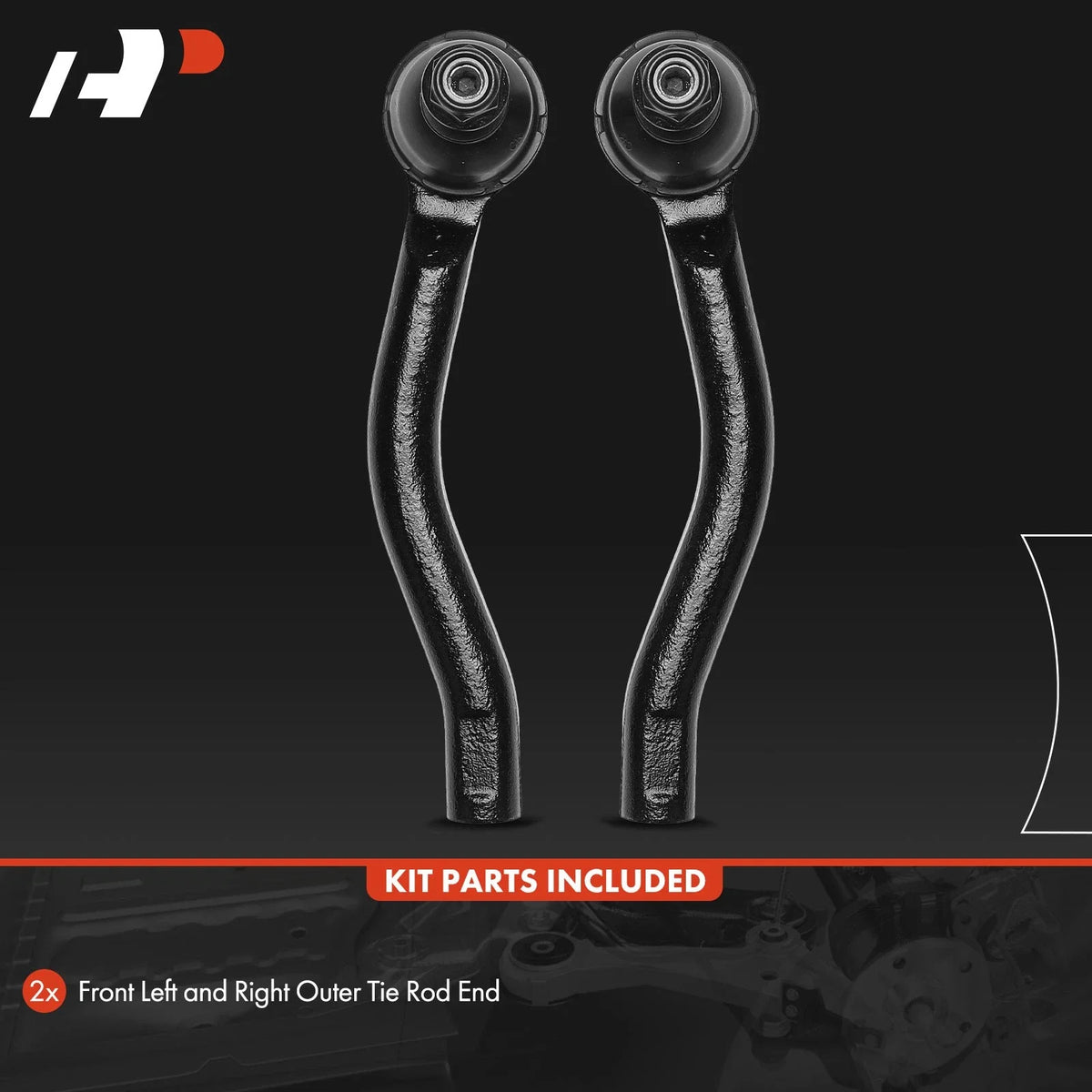 Front Outer Tie Rod Ends for 2012-2022 Nissan Versa & 2015-2019 Micra