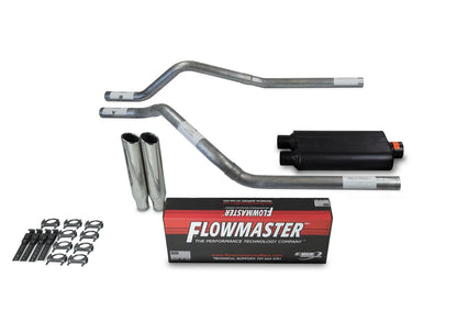 Clamp On Tip Dual Exhaust Kit for GMC Jimmy 1995-1999 - Flowmaster 50