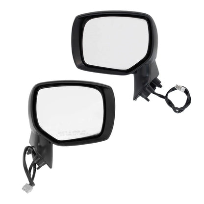 Left & Right Power Mirrors in Textured Black for Subaru Forester 2014-2018
