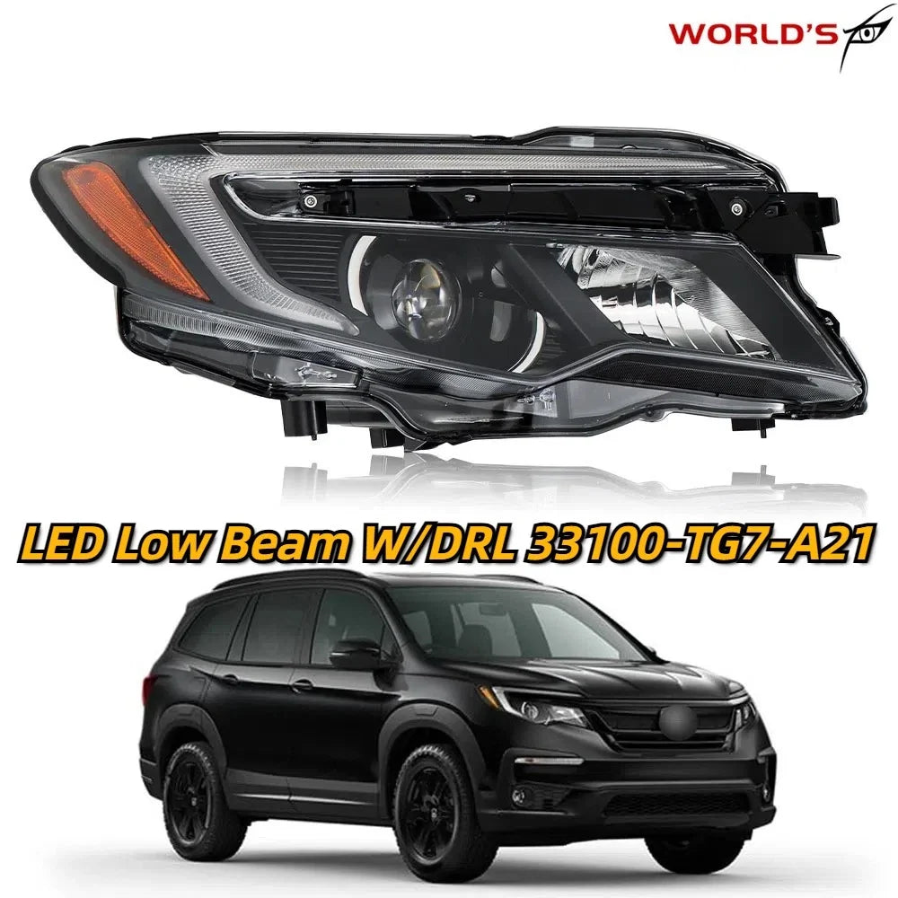 LED Low Beam Headlight with DRL for Honda Pilot, Passport (2016–2021)