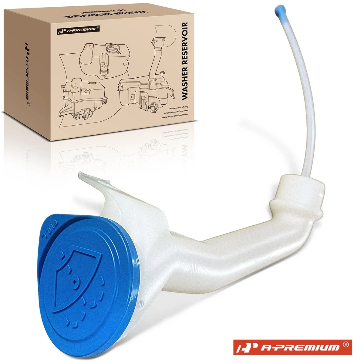Washer Reservoir with Cap & Inlet for Honda S2000 (2000–2009)