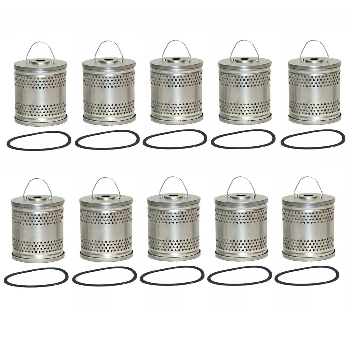Set of 10 Engine Oil Filters for Wix 51010 (Cartridge Lube Metal Canister)