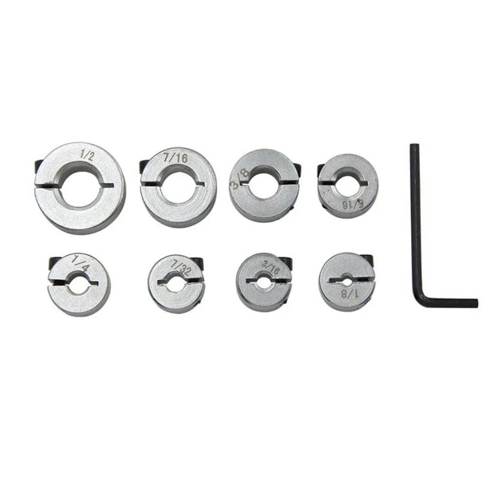Metal Split Rings Depth Stop Collar Set of 8 for Drilling