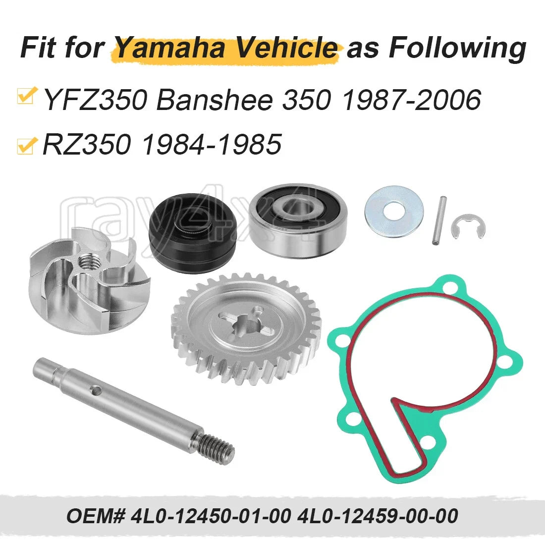 Water Pump Impeller Seal Kit for Yamaha YFZ350 Banshee (1987-2006)