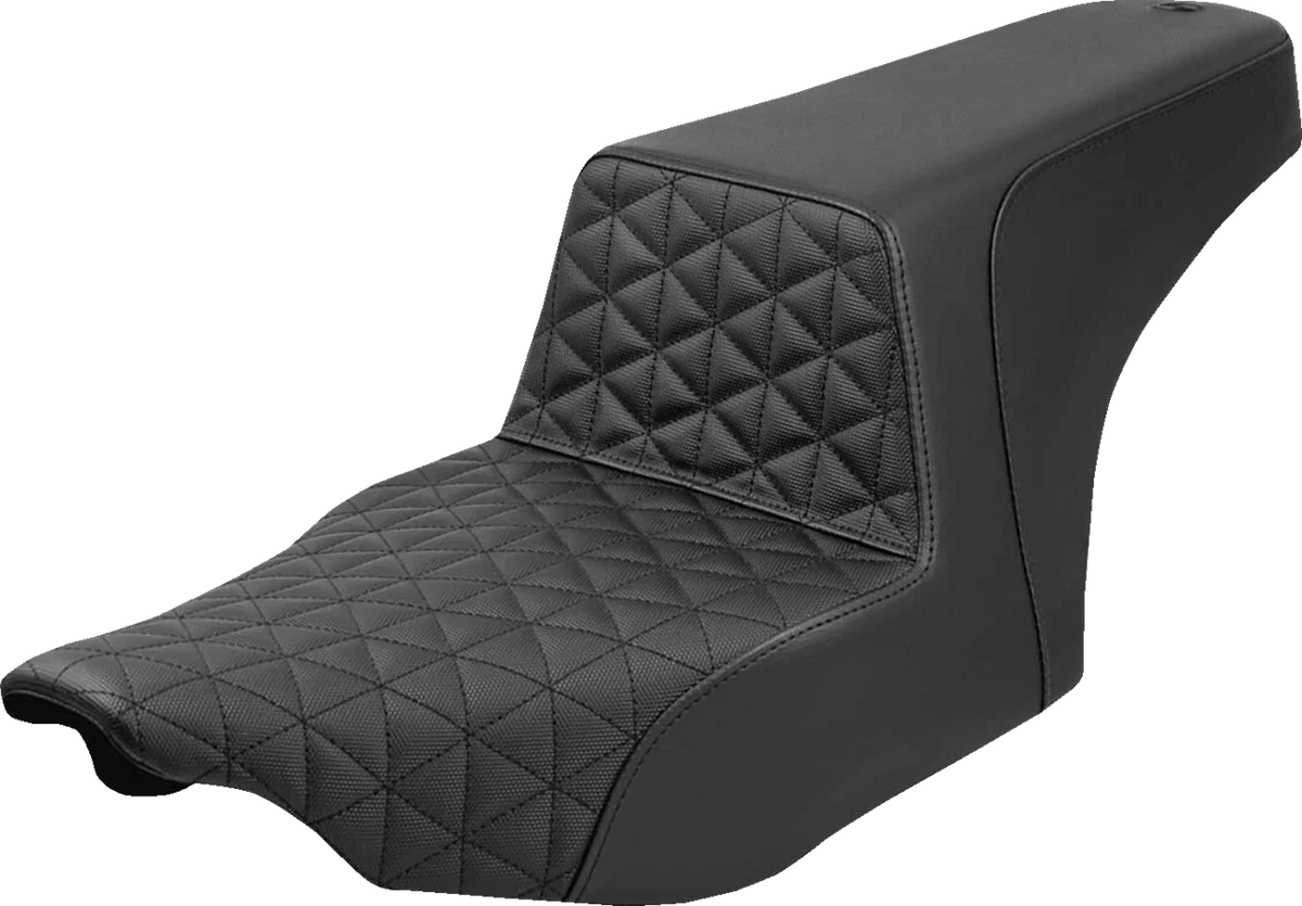 SADDLEMEN Step-Up Seat for FLH/FLT (2023–2025) 823-07-179, Tri-Gripper, Black