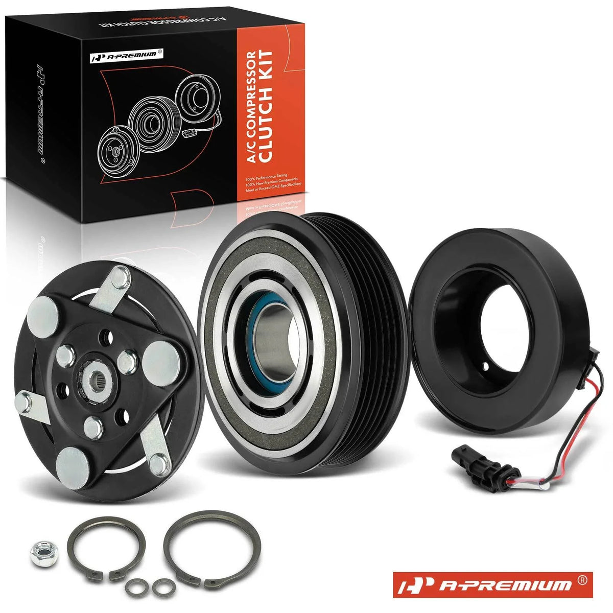 A/C Compressor Clutch Kit for Buick Lacrosse (2012) Cadillac SRX (2012–2016)