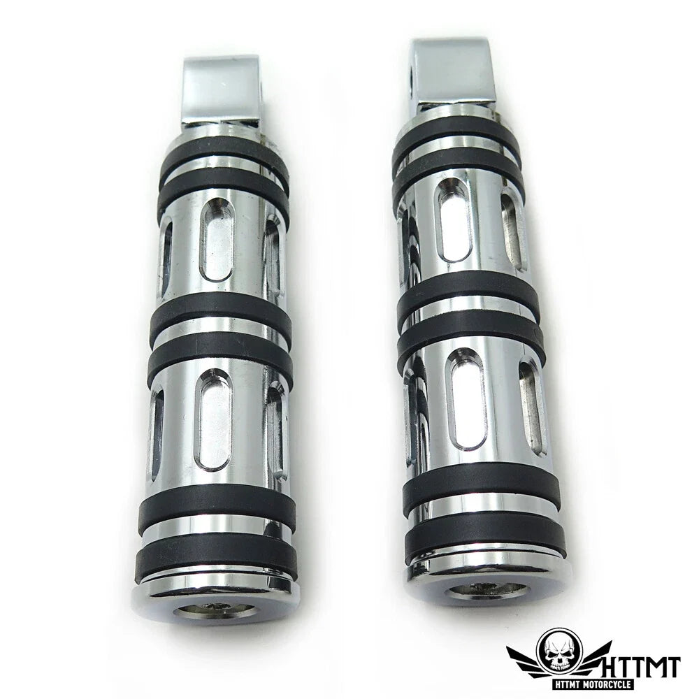 Chrome Edge Cut Footpegs (2002-2009) for Yamaha Road Star Warrior