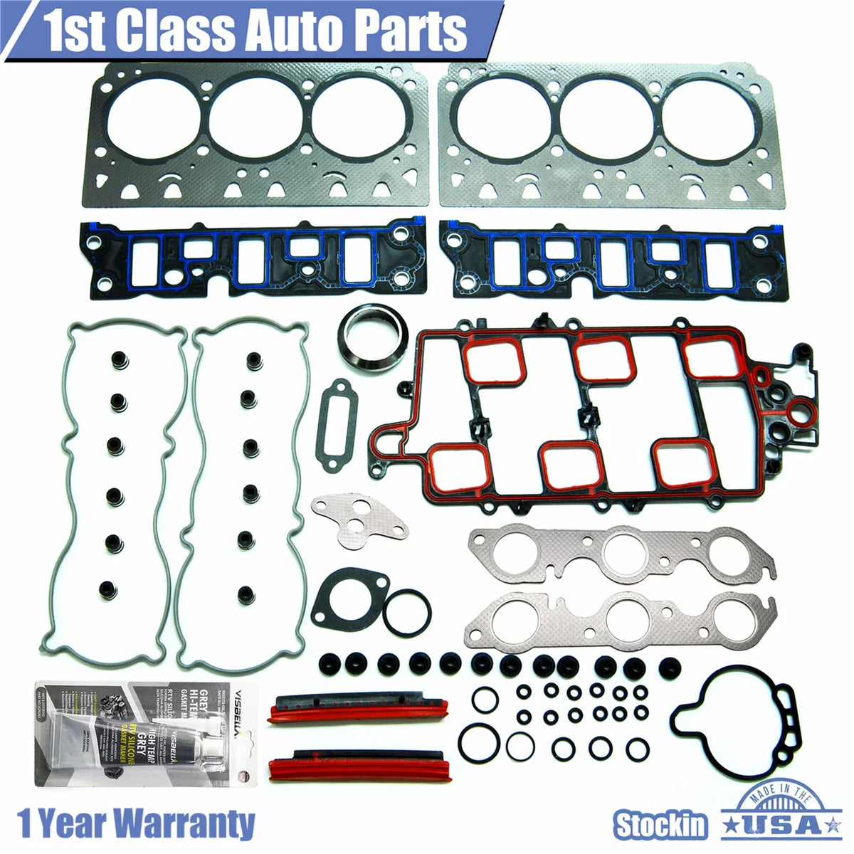 Engine Cylinder Head Gasket Set for Buick LeSabre Regal Chevy Impala V6