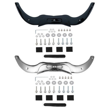 Windshield Trim (Chrome/Black) for 2004–2013 Harley Touring CVO Road Glide