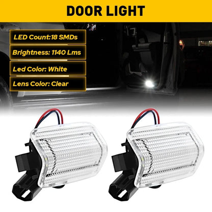 Set of 2 LED Courtesy Lights for Toyota Camry Avalon Sequoia 08-22
