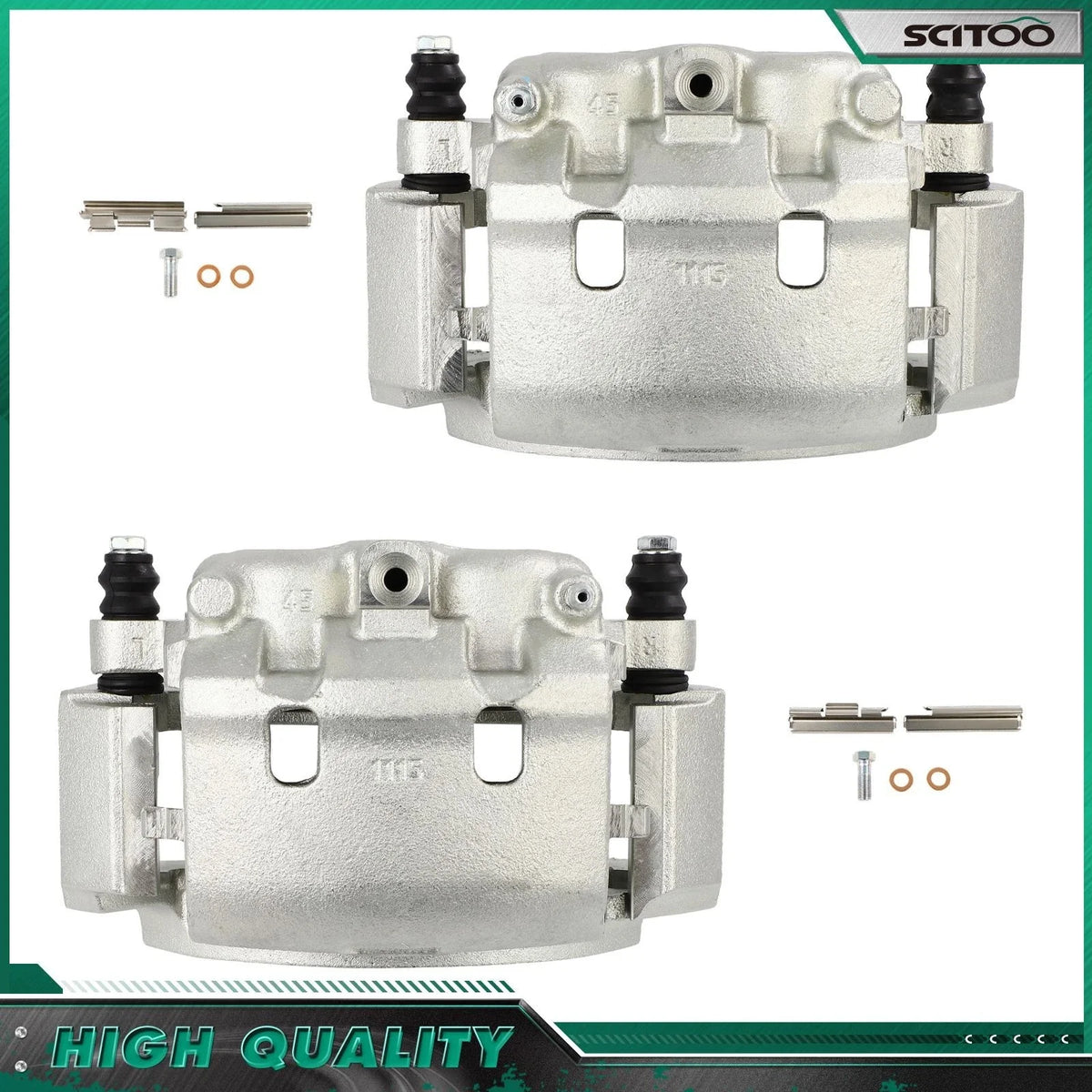 Rear Brake Calipers w/ Bracket for Ford E-350 Super Duty (1999–2007)