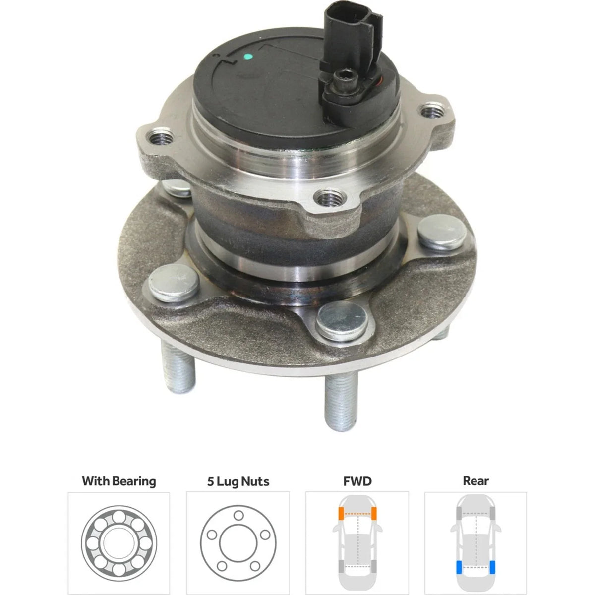 Wheel Hubs Set of 2 for Volvo C30 C70