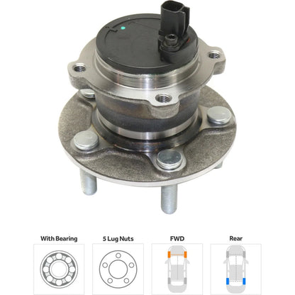 Wheel Hubs Set of 2 for Volvo C30 C70