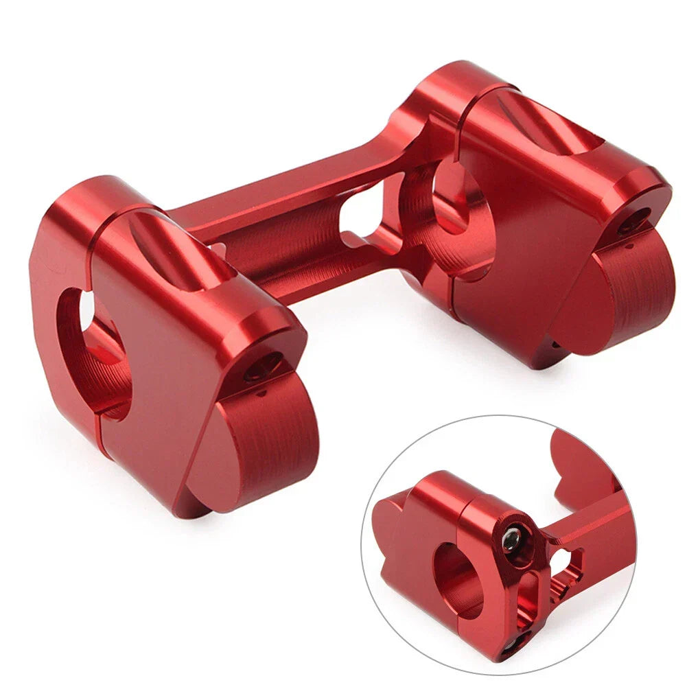 CNC Red Height Riser Handlebar Clip Adapter for BMW R1200GS 2014-2020