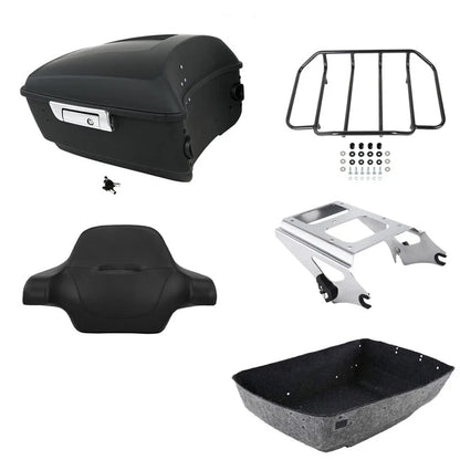 Trunk Pad Rack Mount - Matte Black for Harley Touring 2009-2013
