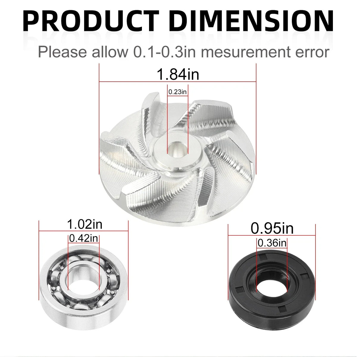 Water Pump Seal, Gasket & Impeller for Polaris Xpress 400L (1996-1997)