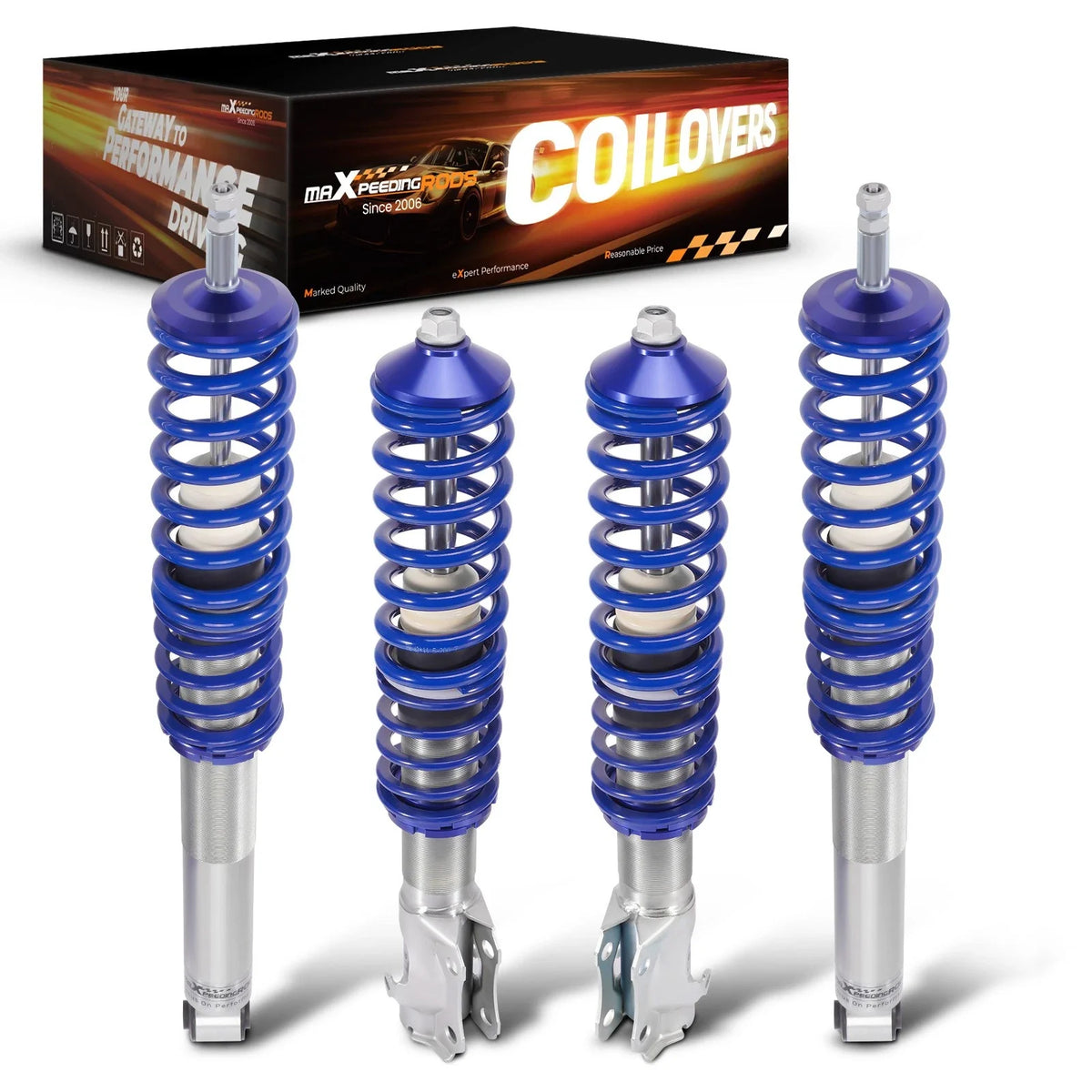 Coilover Shocks Struts Kit Adjustable for MK2 MK3 Golf Jetta 1984-1992