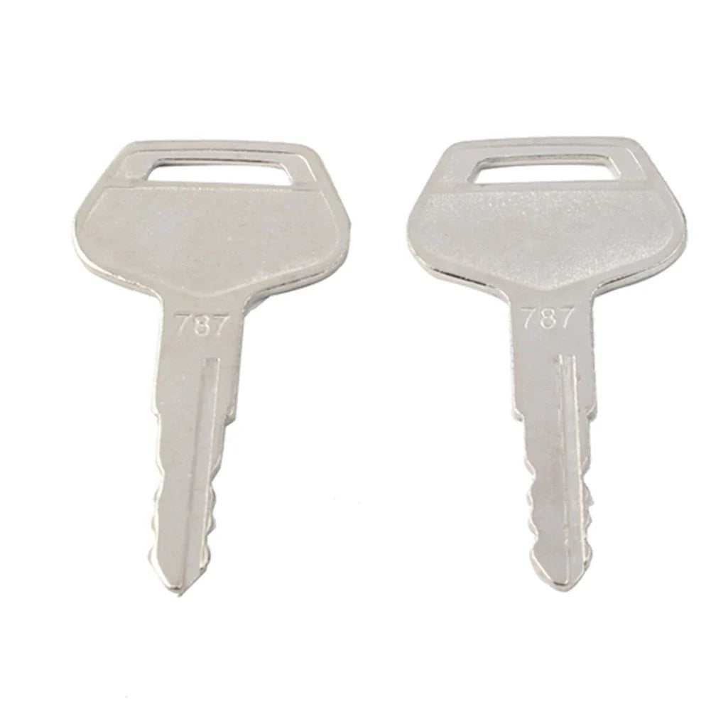 2X Ignition Keys Metal for Komatsu Excavator Dozer Loader (#787, #TR261434)
