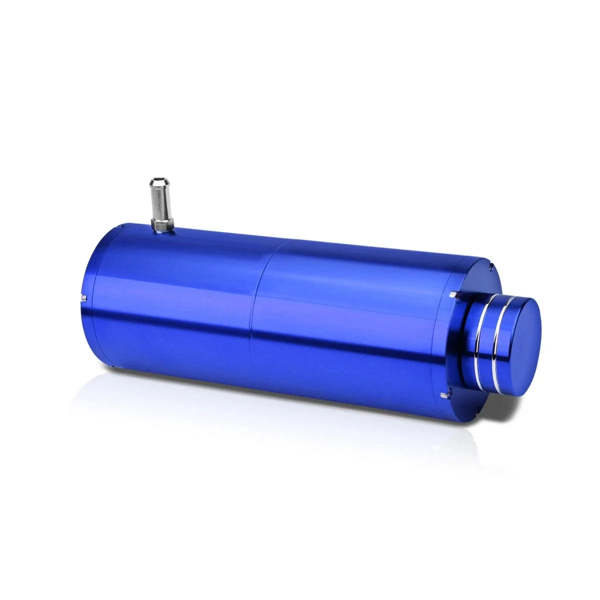 Coolant Recovery Overflow Tank for Universal Applications (8.5"x3", Blue)