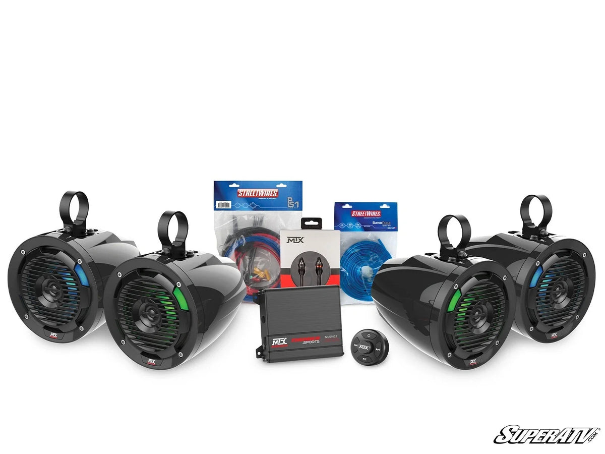 MTX UNI-1 Amplifier and Roll Cage Speaker Kit for Universal Vehicles (2010–2023)