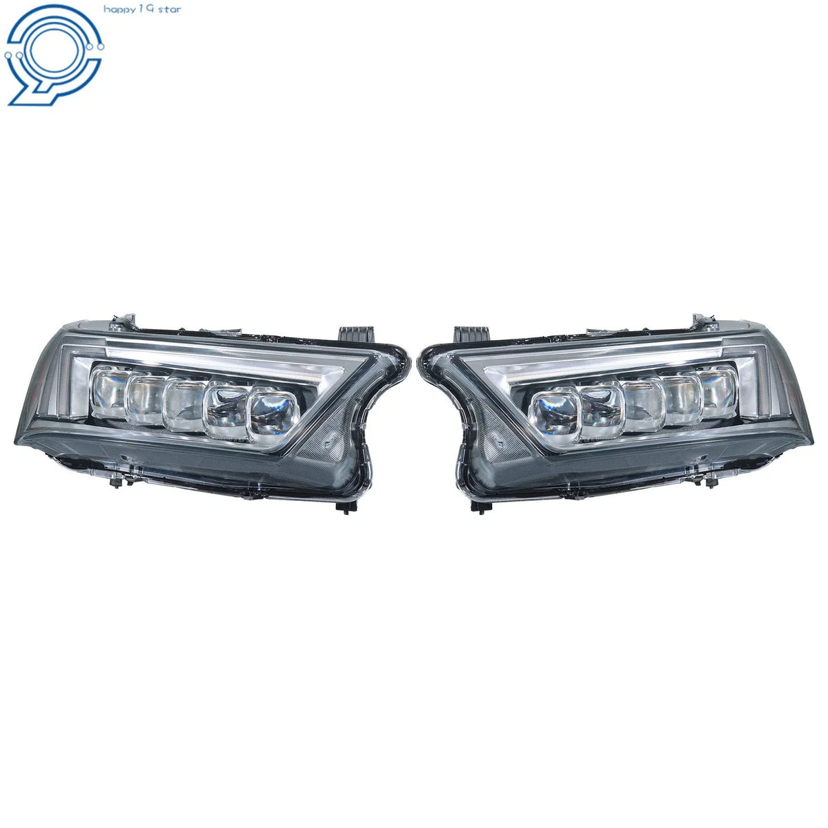 2X LED Headlights Chrome Without Module for Acura MDX (2017-2020)
