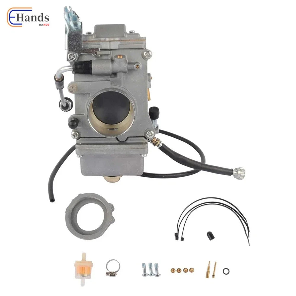 42mm Carburetor + Choke Cable for Harley Davidson Evo Twin Cam (HSR42 TM42-6)