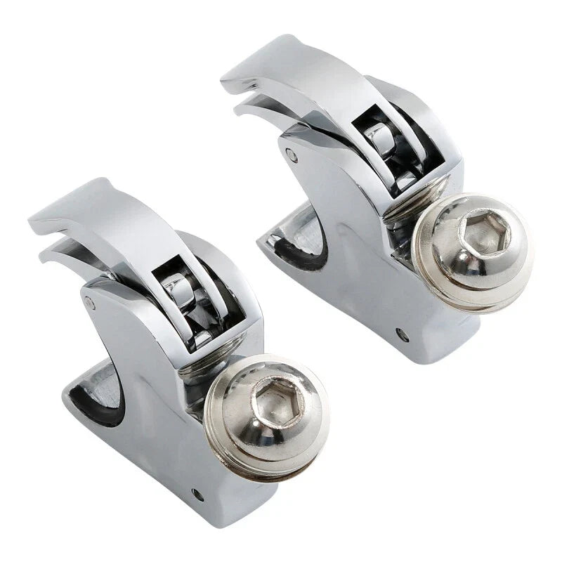 Windshield Clamps 39mm Quick Release Pair for Harley Dyna 2006-2017